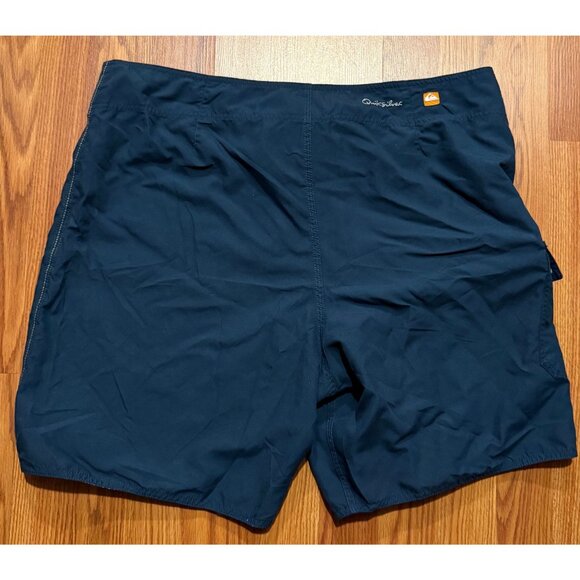 Vtg Quiksilver Board Shorts Mens 38 6" Navy Swim Trunks - Picture 2 of 7